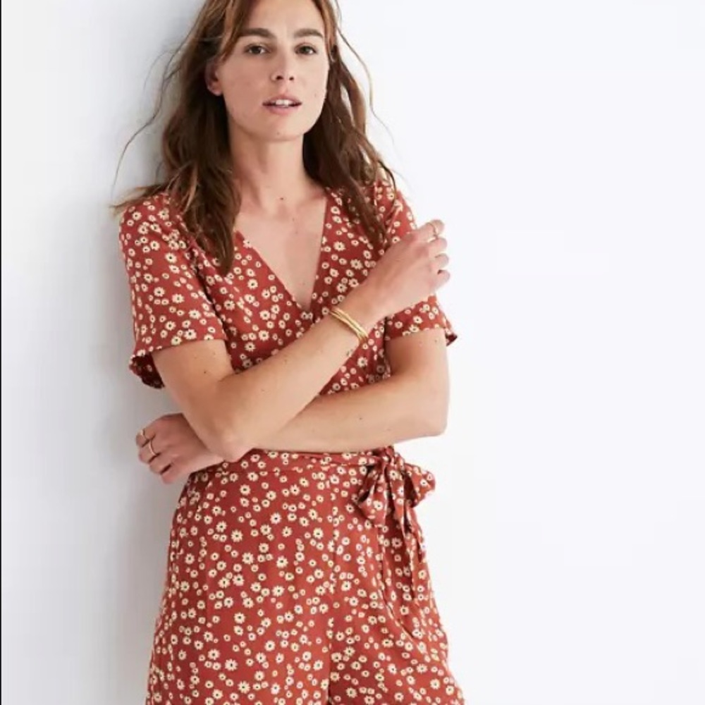 Floral Print Romper